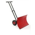 thumbnail image 1 of Pelle à Neige Roulante Robuste de 29 Pouces - Poignée Ergonomique Réglable & Lame en Métal Inclinée à 5 Positions - Déneigement Efficace pour Allée & Trottoir avec Roues, 1 of 6