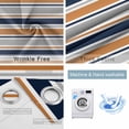 thumbnail image 4 of Orange Grey Striped Blackout Curtains for Bedroom/Living Room, Thermal Insulated Kitchen Curtains, Farmhouse Stripes Modern Abstract Art Grommet Darkening Window Treatment Drapes 52"x63"x2, 4 of 8
