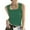 Green, variant on WREESH Womens Square Neck Tank Top Backless Sleeveless Crop Top Summer Going Out Shirt