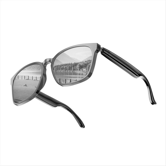 Gafas Inteligentes con IA, Bluetooth 5.4, Altavoz, Traductor de 145 Idiomas en Tiempo Real, Gafas de Sol con IA para Hombre y Mujer D