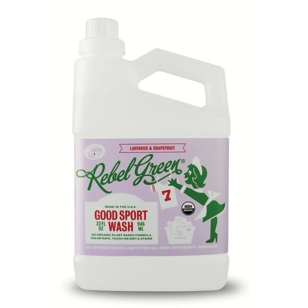 Rebel Green Good Sport Laundry Detergent, Lavender & Grapefruit, 32