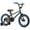 Black, variant on Glerc NuNu 12 Inch Kids Bike BMX Style for 2 3 4 Years Old Boys Girls, Toddler Bicycles with Training Wheels & Coaster Brake, Blue