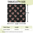 thumbnail image 2 of Square Tablecloth with Elastic Edges 34 * 34 Inch Pioneer Waterproof Red Rose Floral Table Cover Washable Indoor and Outdoor for Party Kitchen Dinner Banquet Patio Picnic, 2 of 6