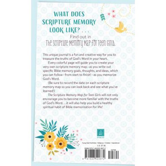 Pre-Owned The Scripture Memory Map for Teen Girls: A Creative Journal (Spiral-bound) 1643520873 9781643520872