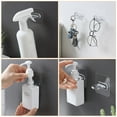 thumbnail image 2 of Miangastore Wall Adhesive Hooks Plastic 10Pcs 2.6x2.6x1.1in, 2 of 8