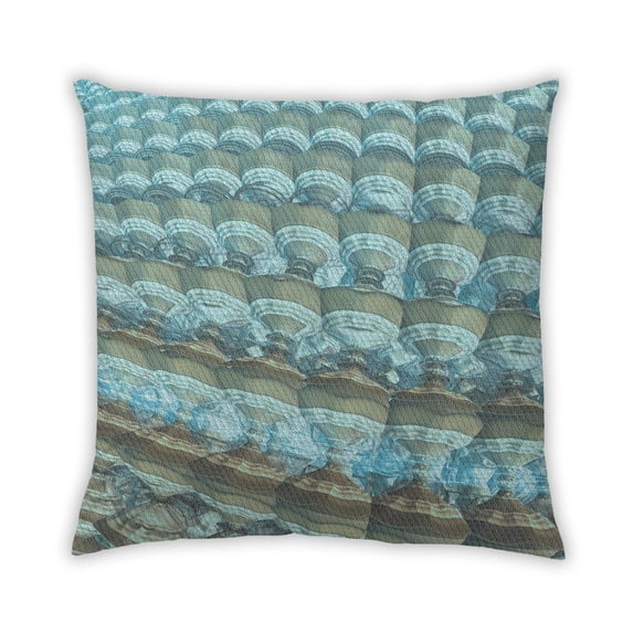 Ahgly Company Outdoor Square Contemporary Throw Pillow, 18 inch by 18 inch