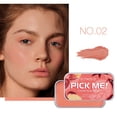 thumbnail image 1 of ABPWLY Lipstick Eyeshadow Blush 3 in 1 Contouring Rouge Cream Clearance Long-Lasting Canada Days Eye Shadow Palette Makeup Long-Lasting, 1 of 2