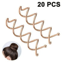 Spiral Bobby Pins,20-Pack,Rotating Hair Pins,Rose Gold Bobby Pins