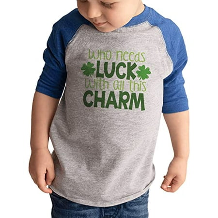 

7 ate 9 Apparel Kid s St. Patrick s Day Shirts - Who Needs Luck Blue Shirt 6 Months