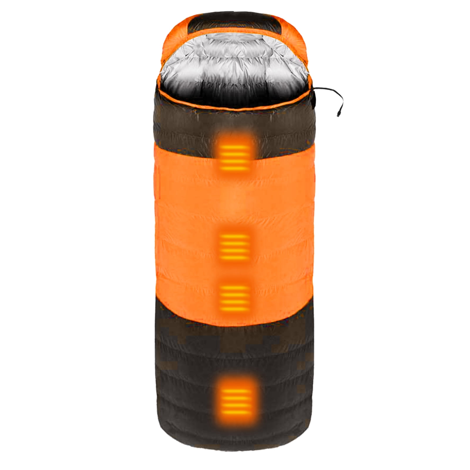Camping Heated Sleeping Bag with Storage Sack Outdoor Winter Warm Sleeping Bag for Camping Hiking Traveling