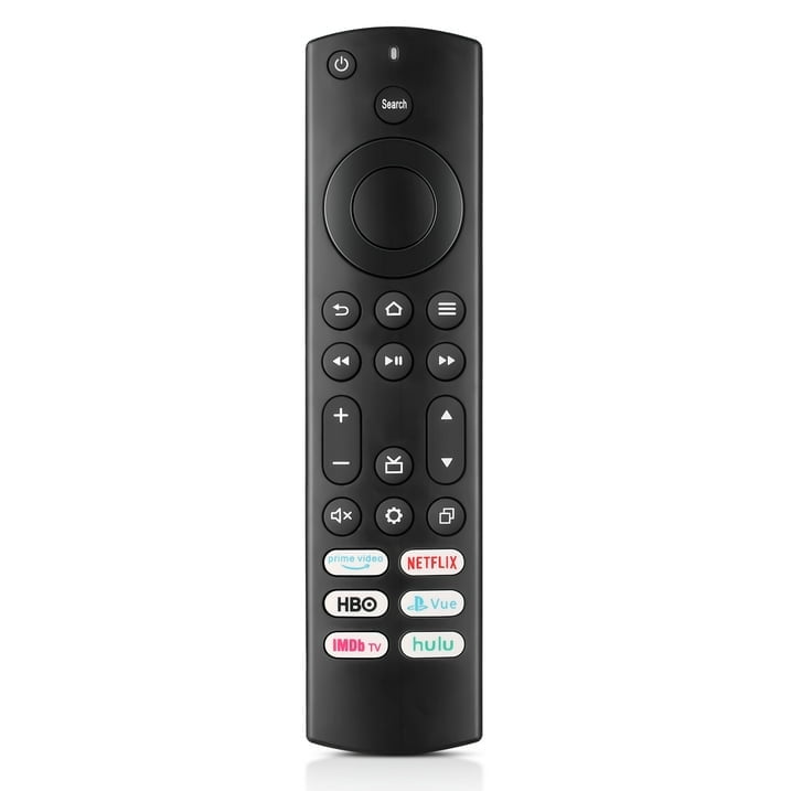 Replacement Remote fit for All Toshiba Fire TVs and Insignia Fire/Smart TVs with 6 Shortcut Buttons Netflix, Prime Video, ImdbTV, Hulu and More.