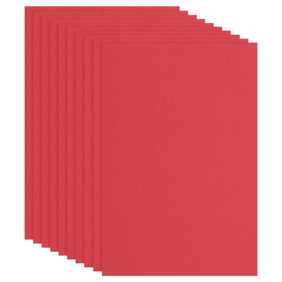 Uxcell 10 Pcs Red EVA Foam Sheet, 12 x 8 Inch 2mm Thick Foam Sheets for Crafts DIY Project, 30 x 20cm