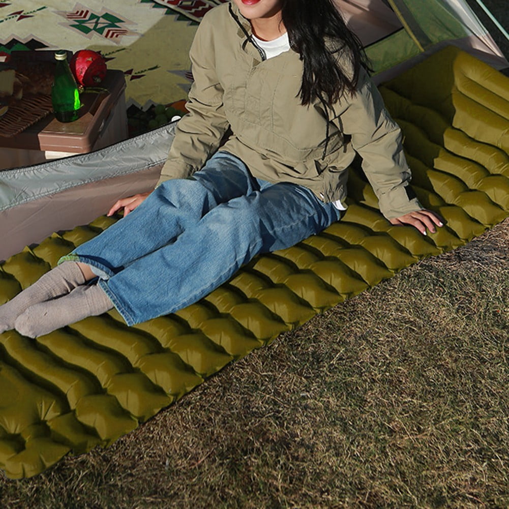Sportact Camping Essentials,Inflatable Camping Mattress: Fast 20-Second Foot Pump & Wear-resistant Comfort!,Outdoor Sports