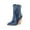 Blue, variant on jsaierl Large Size Women's Autumn And Winter Boots Snake Print Super High Heel Sleeve Ankle Boots