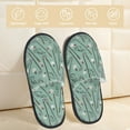 thumbnail image 2 of Balery golf equipment Pantuflas de Casa de Felpa Silenciosas con Diseño Estampado, Zapatillas Cómodas Antideslizantes de Algodón para Interior-Large, 2 of 8