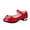 Red, variant on Girls Dress Shoes Toddler Little Kid Flats Mary Jane School Bowknot Girl Party Ballerina Flat Shoes for Kids Red 28