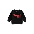 thumbnail image 1 of Toddler Baby Valentine’s Day Sweatshirt Long Sleeve Round Neck Letter Print Pullover, 1 of 7
