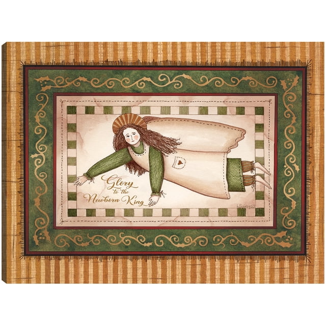Cuadro Decorativo - Ángel regocijándose Jr Impresión en canvas, estrechado.