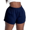 thumbnail image 4 of Gocolloa Plus Size Shorts Women Summer Casual High Waisted Loose Lounge Workout Running Sweat Shorts Navy Blue 2X, 4 of 5