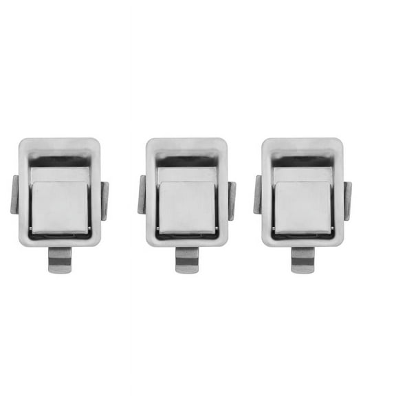 3X Stainless Steel Recessed Mounted Latch Mini Flush Mount Paddle Handle Lock for RV//Trailer/Cabinet/Tool Box Etc