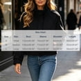 thumbnail image 3 of SEMPAI Crop Trench Coat Jacket for Women Stand Collar Long Sleeve Casual Coat Fall Zipper Trendy Party Loose Outerwear with Pockets Black L, 3 of 7