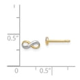 thumbnail image 3 of 14k w/Rhodium Madi K Infinity Post Earrings, 3 of 3