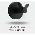 thumbnail image 3 of Jinsinto Black Stainless Steel Wall Hook Wall Mounted Double Round Coat Rack Coat Rack Screw Installation Coat Hook for Kitchen, Living Room and Office Wall Mounted Coat Rack,4 PCS, 3 of 5