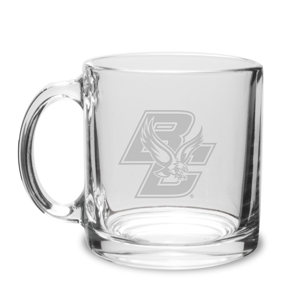 Boston College 13 oz. Deep Etched Clear Glass Coffee Mug