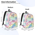 thumbnail image 3 of Naloa Cute Unicorn Canvas Backpack for Men Women Rucksack Casual Travel Daypack College Tote Satchel Bookbag for Teens-Medium, 3 of 7