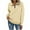 Beige, variant on Sweatshirts Jackets for Women 1/4 Zip Casual Pullover Turndown Collar Loose Workout Long Sleeve Fall Tops