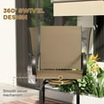 thumbnail image 5 of Outdoor Bar Stools Set of 2 w/ Armrests, Bar Height Chairs, Brown, 5 of 11