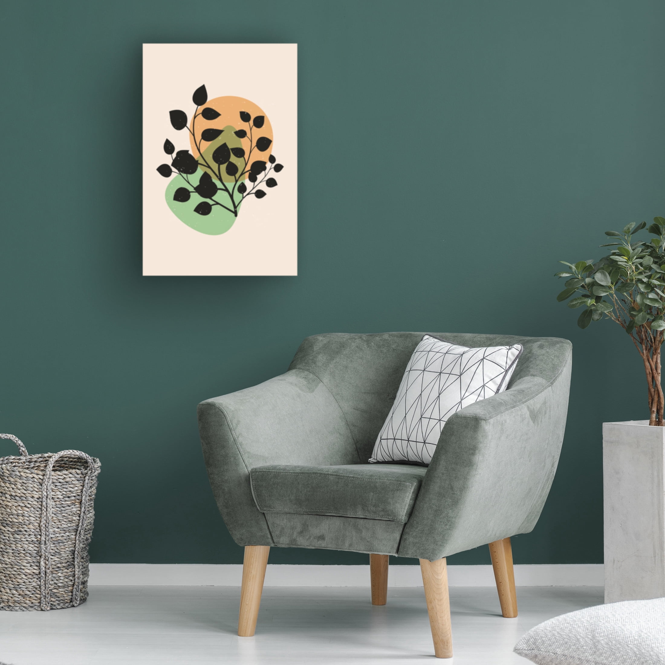 Trademark Fine Art jay stanley Abstract Botanical 4 Canvas Wall Art