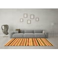 thumbnail image 3 of Ahgly Company Indoor Rectangle Abstract Orange Modern Area Rugs, 7' x 9', 3 of 4