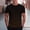 Brown, variant on Men's Striped Gradient Color Block T-Shirt, Short Sleeve Crew Neck Tee, Fashionable Casual Design for Summer