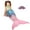 Shiny Rainbow Ombre, variant on Catalonia Mermaid Tail Blankets Wearable Cute Cozy Soft Flannel Rainbow Colorful Blanket Gift for Kids Girls 5~12 Year 61"x 19"，Lightweight Warm Blankets for All Seasons
