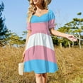 thumbnail image 3 of Transgender Flag Sleeveless Dress Clothing Woman fashion, 3 of 6