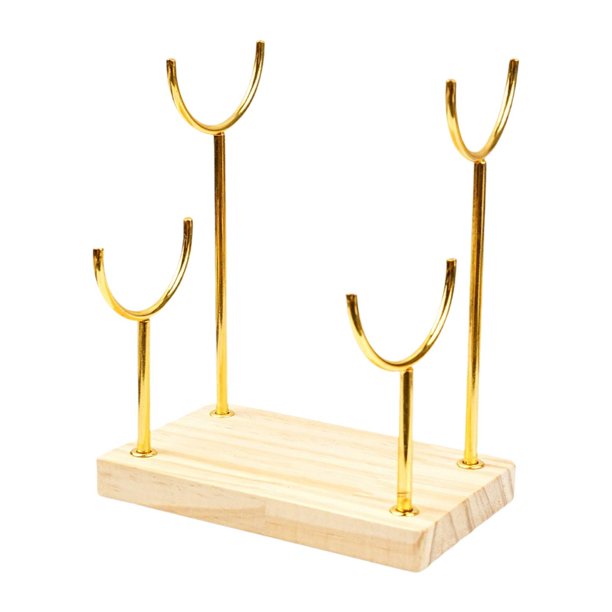Exhibidor de pulseras, organizador de pulseras, estante de almacenamiento de joyas de mesa, estable Oro