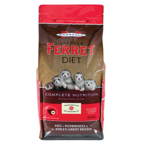 Marshall Pet Products 101335 6 lbs Premium Ferret Diet Food