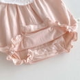 thumbnail image 4 of LYMAYTER 3-24M ‌‌‌‌‌‌‌‌Newborn Baby Girls Bubble Sleeve Romper Embroidered Ruffles Short-Sleeve Lightweight‌, 4 of 8