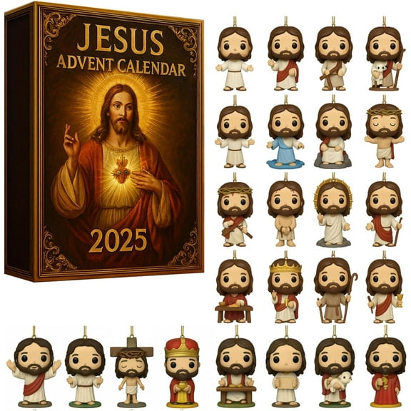 Jesus Advent Calendar 2025 | Christian Christmas Countdown for Families | Faith-Based Holiday Calendar with Daily Reflections | Perfect Christmas Gifts for Believers