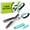 Blue B, variant on 5 Layer Vegetable Shears,Herb Scissors with 5 Blades and Cover, Kitchen Shears Chopper Tool with Upgraded Offset Handle and Cleaning Comb