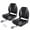 Black Gray Thickened, variant on GOCAPTAIN 2 Pack High Back Folding Boat Seats, Thick Padded Waterproof Fishing Boat Seats with Hinge for Fishing, Jon, Pontoon, Speedboats, Deck, Dark Grey