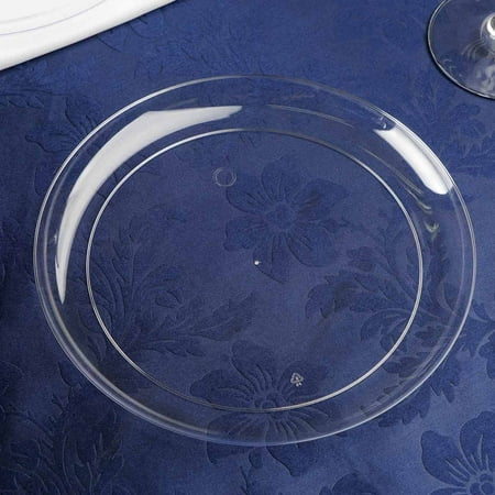 Balsacircle 20 Pcs Disposable Plastic Plates For Wedding Reception