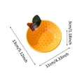 thumbnail image 3 of CookMate Ceramic Fruit Shaped Bowl,3D Hand-Painted Stoneware Snack Dish,Glossy Finish Decorative Plate for Serving Fruit,Dips and Desserts, 3 of 6