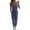 Blue, variant on Hvyesh Women's Casual Stretch Denim Bib Overalls Pants Pocketed Jeans Jumpsuits Slim Fit Stretch Overall Pants