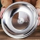 thumbnail image 5 of Ounissouiy Tapa resistente de sartenes de acero inoxidable con tapa de wok visualizada de acero inoxidable visualizada Cocina y Comedor 34cm, 5 of 6