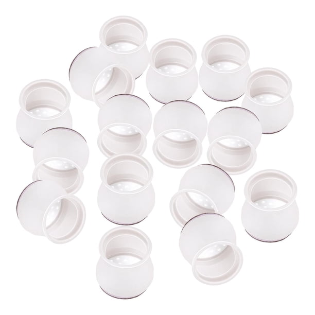 16 PCS silla tapas de pierna, muebles elásticos cubierta de protección de Ronda clara Gloria gorras para piernas cubre almohadillas