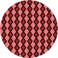 thumbnail image 1 of Ahgly Company Machine Washable Indoor Round Transitional Dark Red Area Rugs, 4' Round, 1 of 7