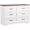 White, variant on Ourlova Dresser For Bedroom With 6 Drawers, Wood Drawer Dresser Chest Of Drawers For Closet, Living Room, Hallway, Nursery, Bedroom(Brown&White)