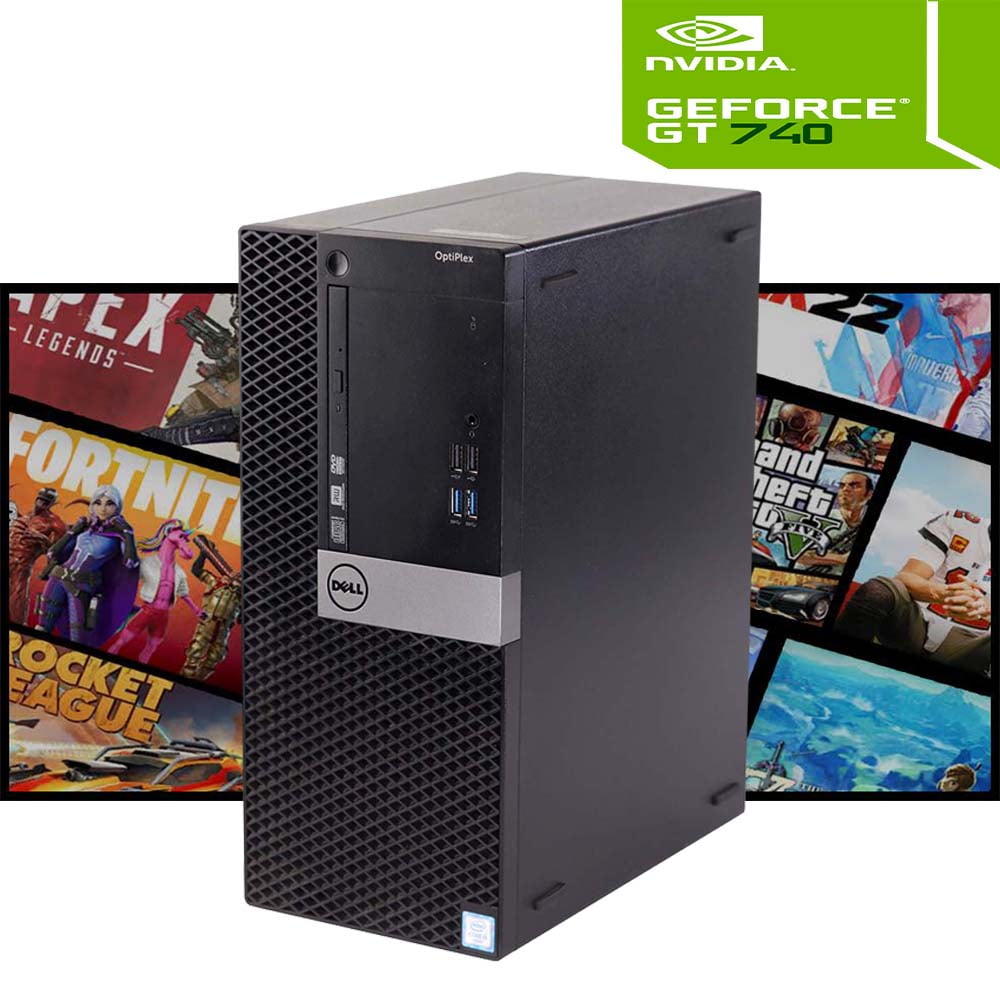 Restored Gaming Dell 5040 Desktop Tower Computer PC, Intel Core i56th Gen. Processor 8GB Ram, 1TB HDD, Nvidia GT 740, USB WiFi Adapter, Windows 10 Pro (Refurbished)
